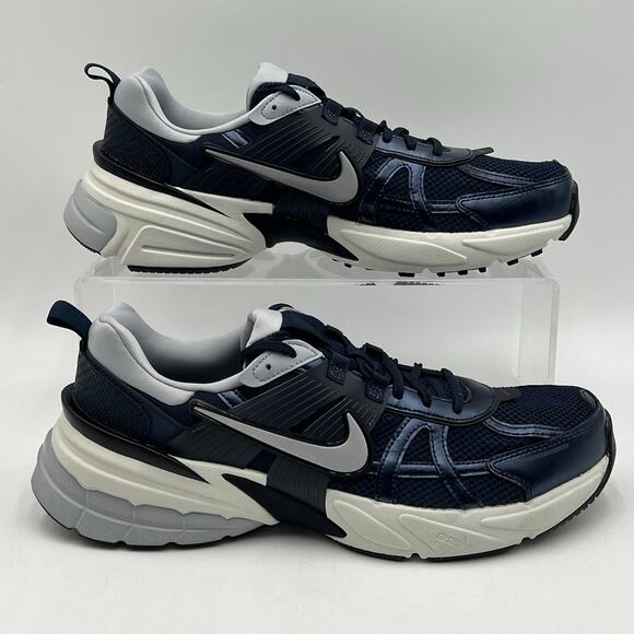 Men's Size 12 Nike V2K Run Obsidian Thunder Blue Wolf Grey Shoes HJ4497 400 - Picture 1 of 6
